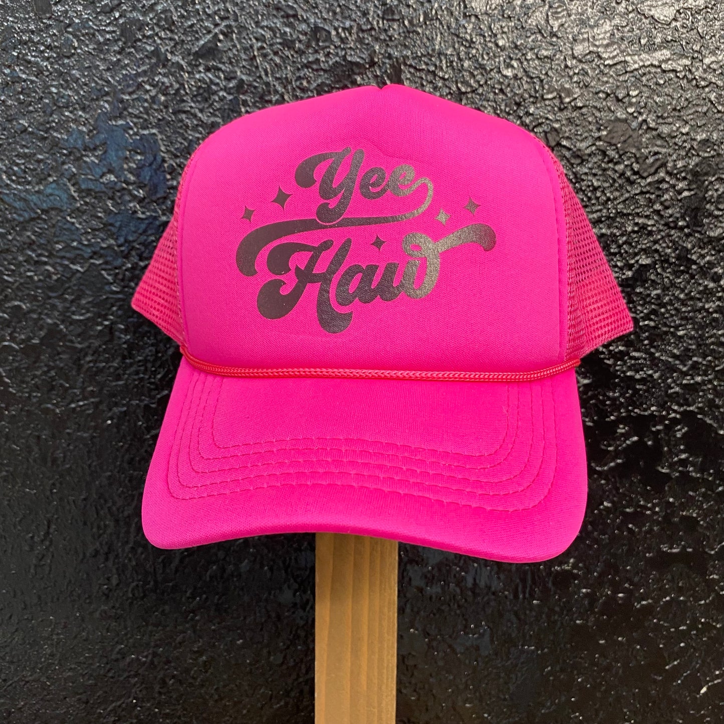 “Yee Haw” Neon Pink Cap