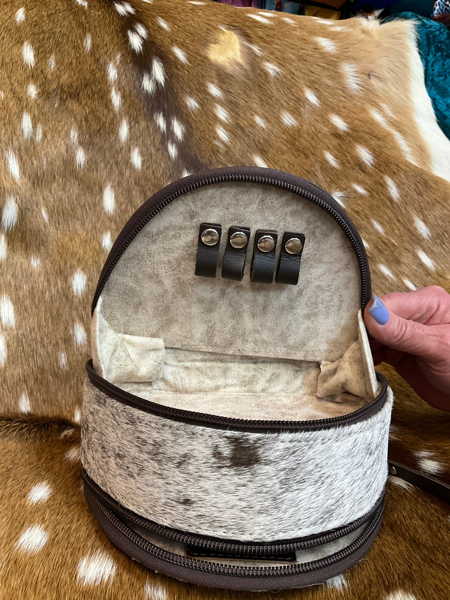Jewelry Box Half Moon Hide