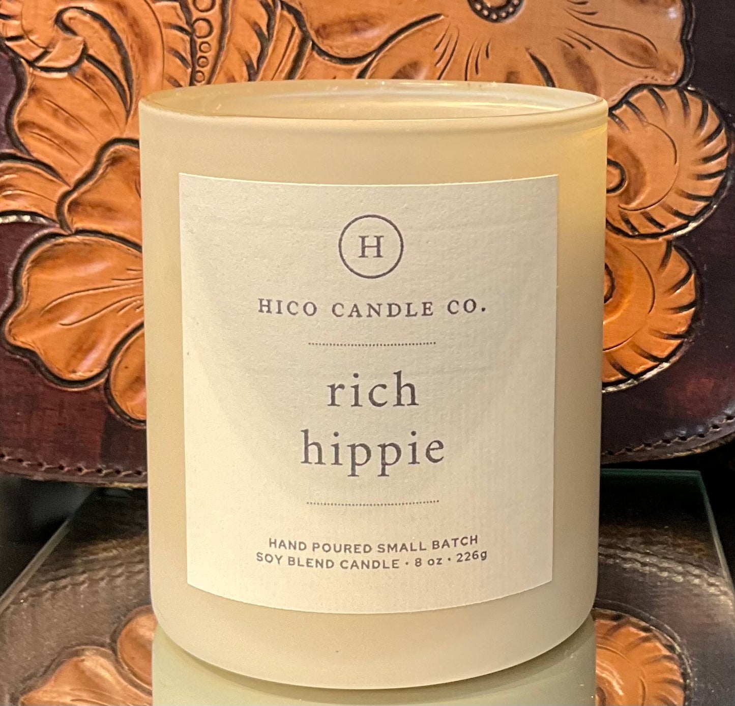 Hico 8 oz candle Rich Hippie