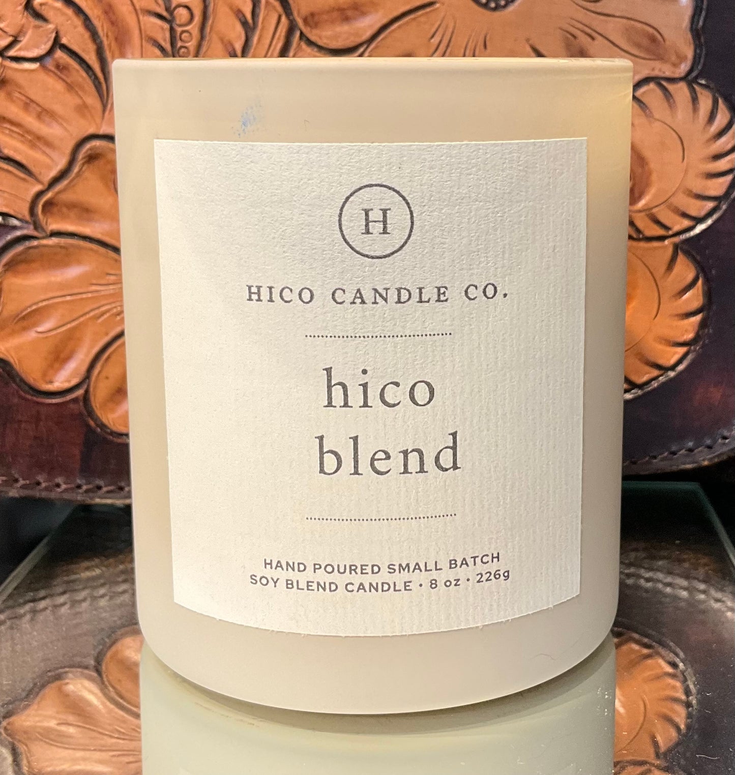 Hico 8 oz candle honeysuckle & Rose