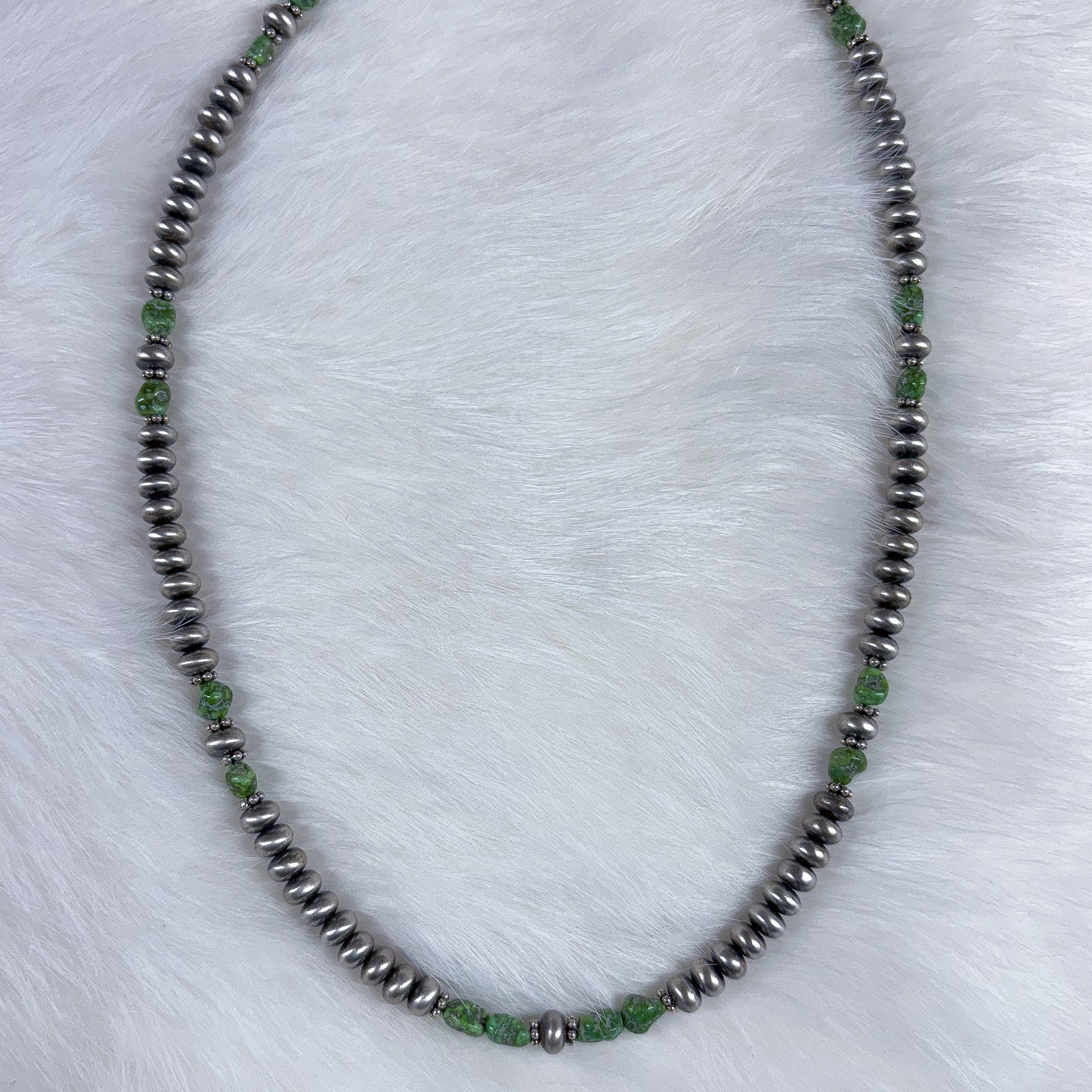 Navajo Saucer Pearls with Turquoise Stones