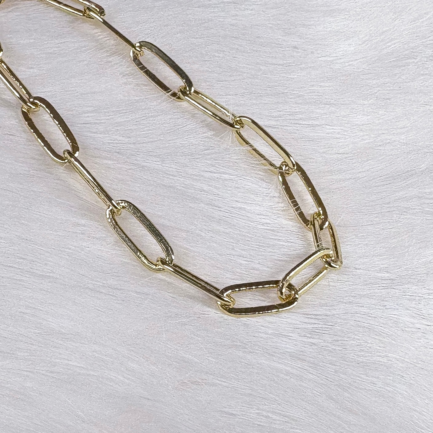 Small Gold Paperchain Bracelet