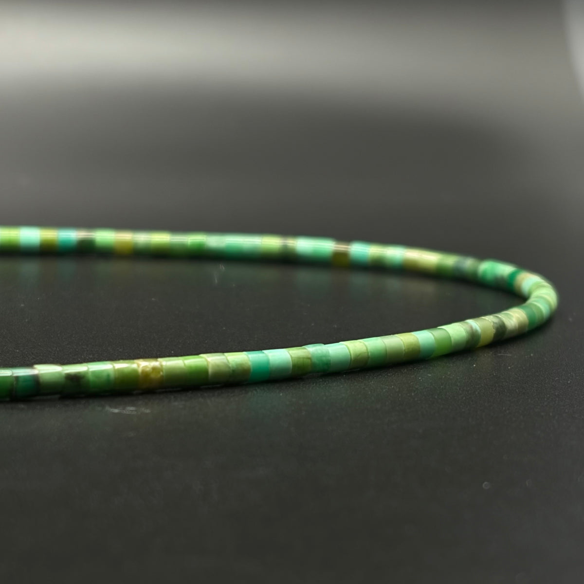 Turquoise Heshi Sterling Silver Choker Necklace