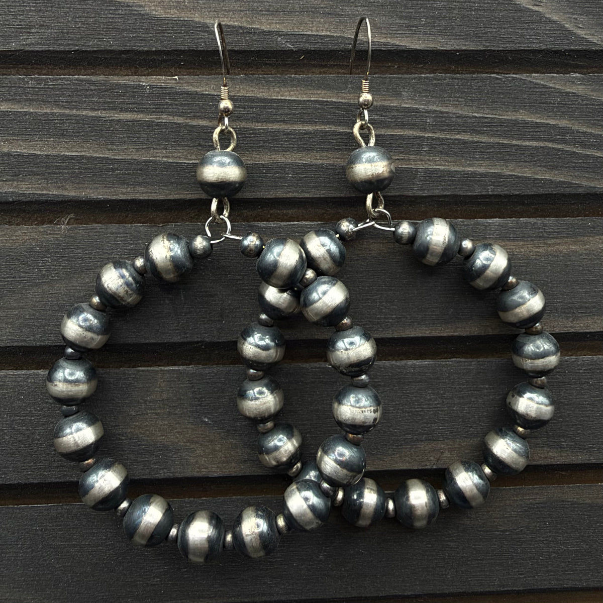 8MM Navajo Pearl Hoops