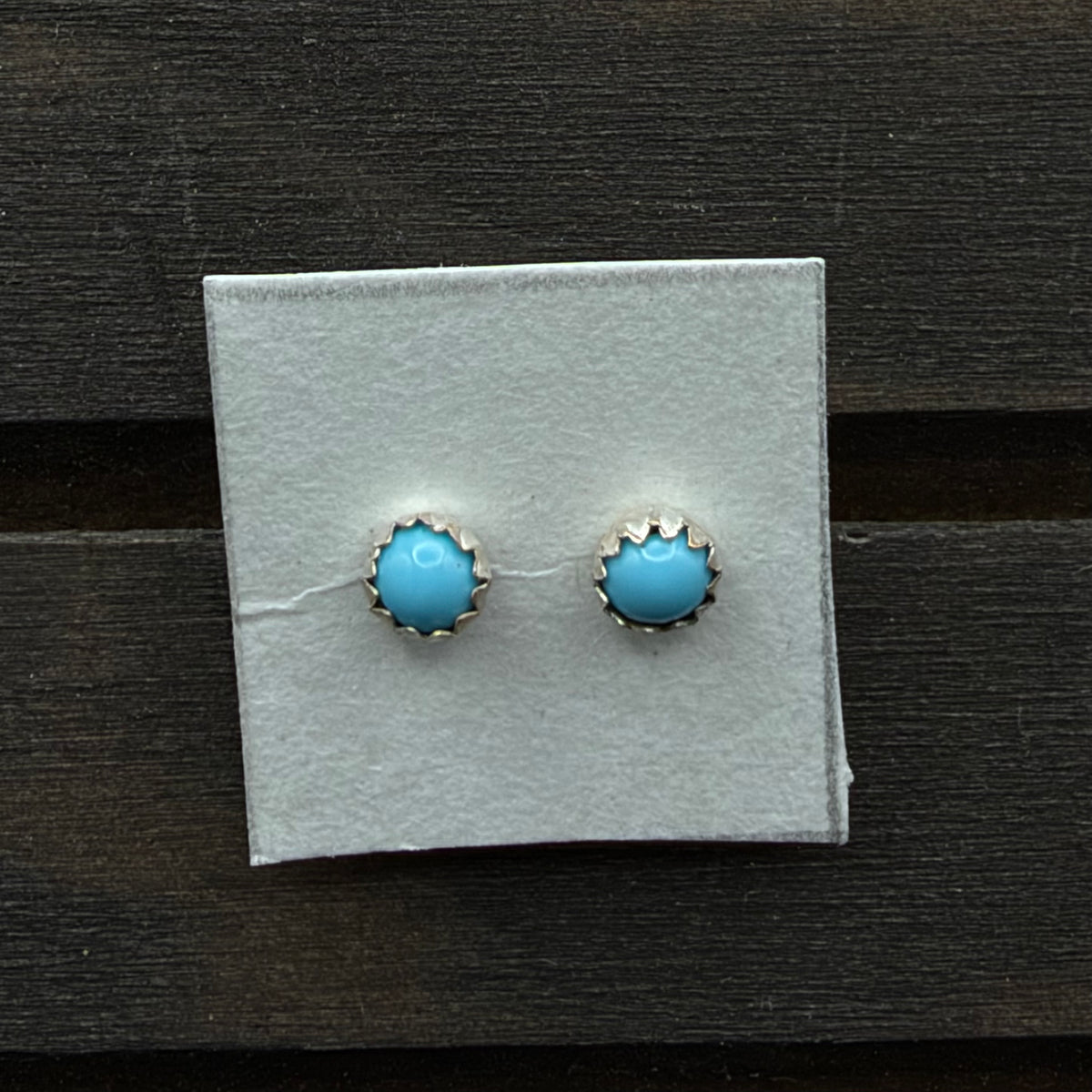 Small & Simple Turquoise Studs