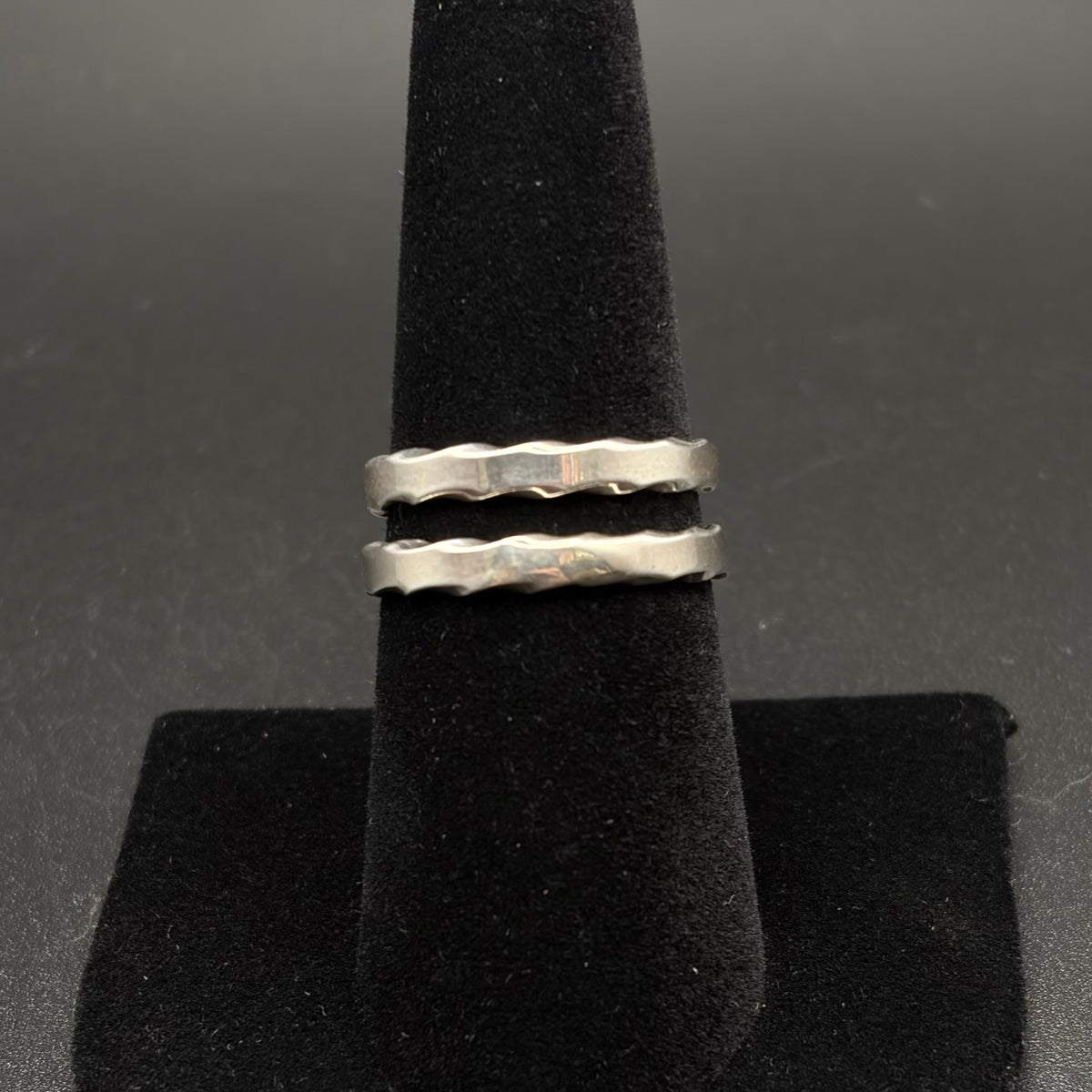 Rippled Sterling Silver Ring