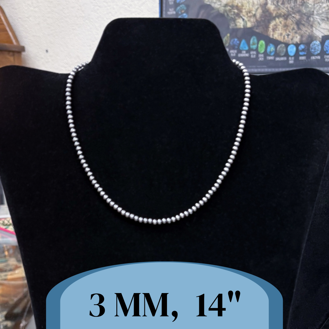 Navajo Pearls 3MM 14”