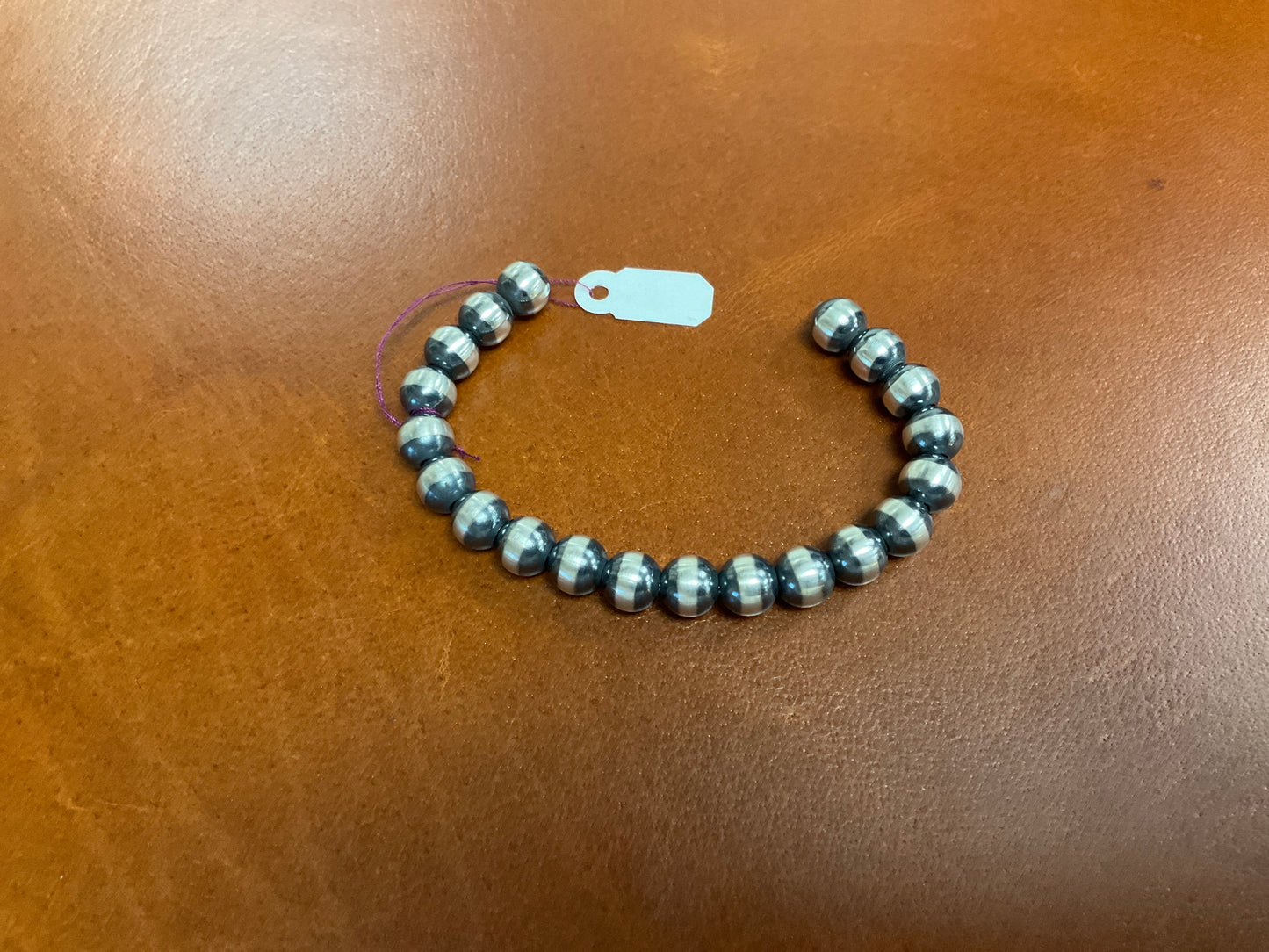 8 mm Navajo pearl cuff bracelet