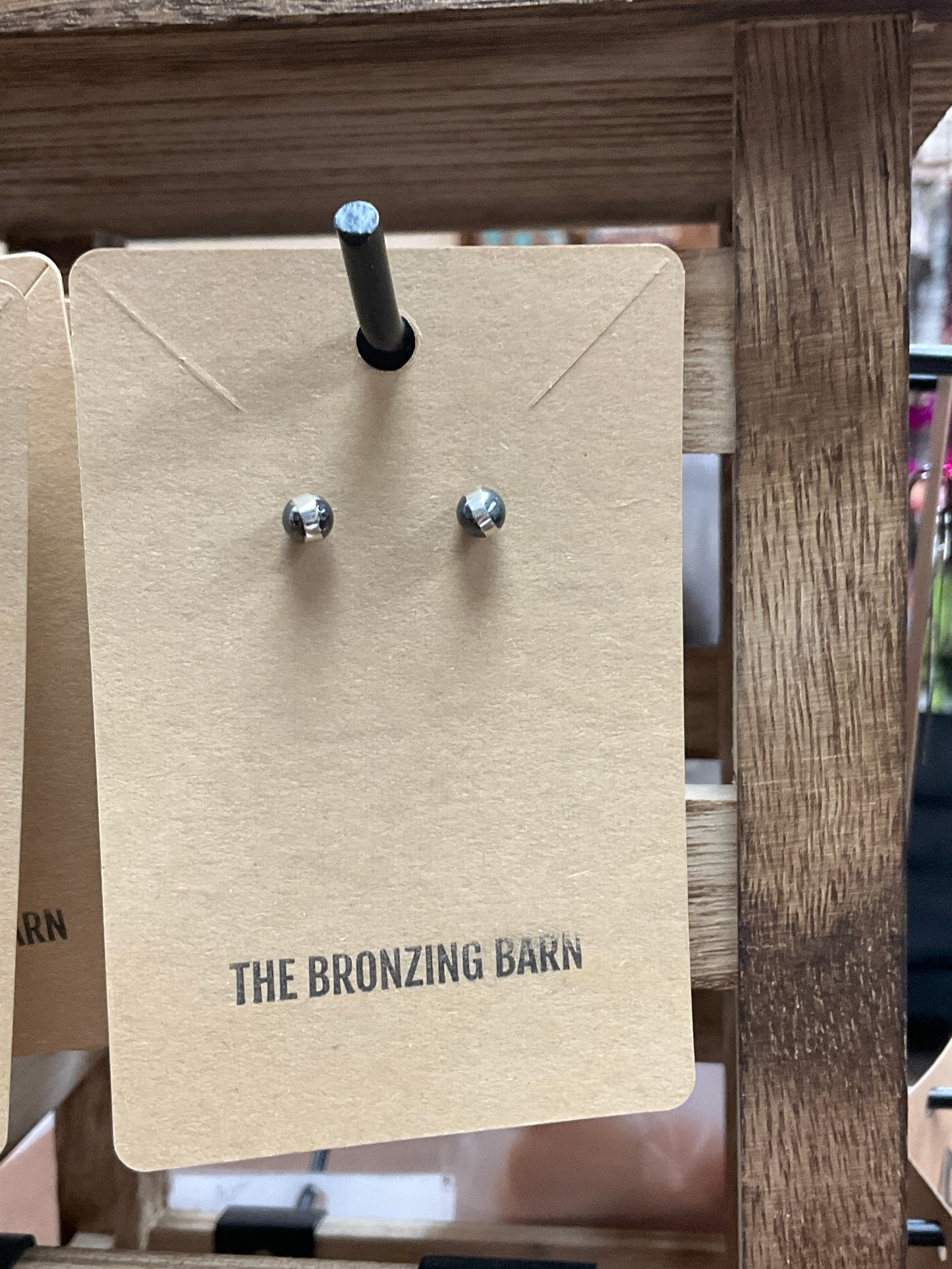 Navajo Pearl Small Studs