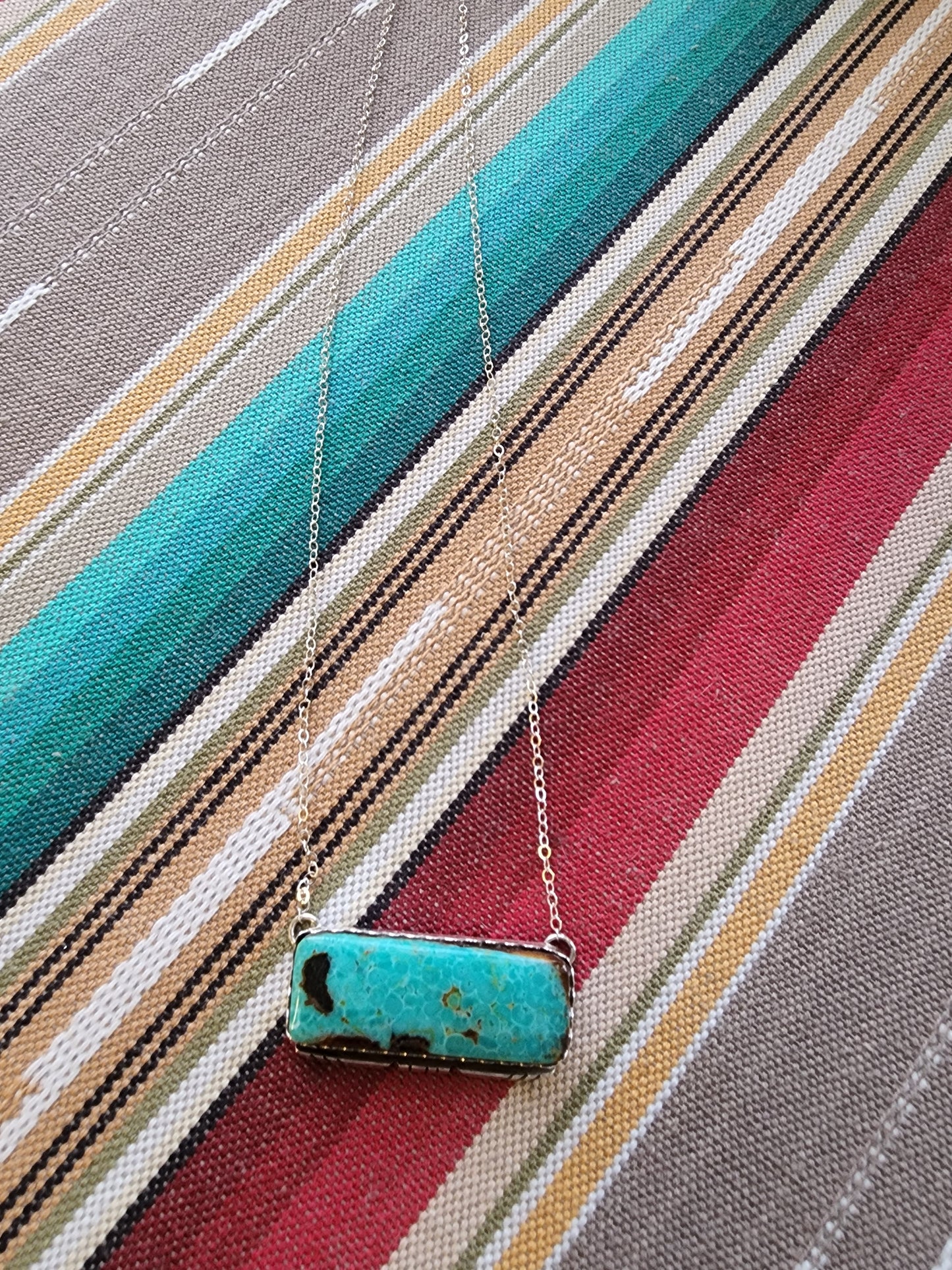 Turquoise Bar Necklace