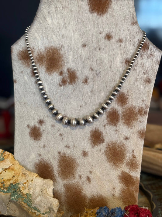 #032 Graduated Sterling Silver Pearls