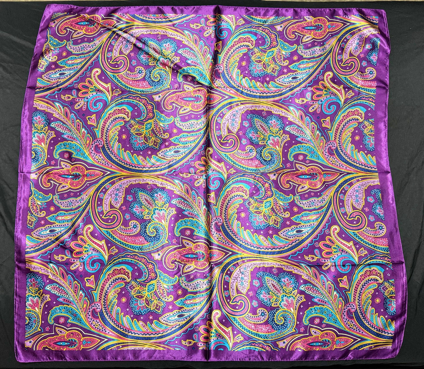 #1217 Purple Paisley Wild Rag