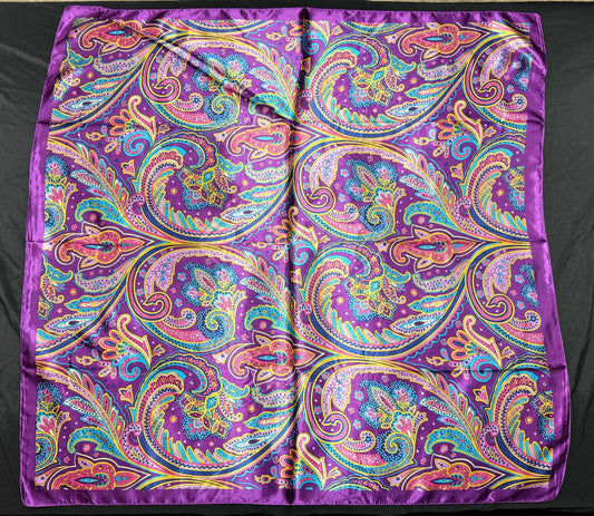 #1217 Purple Paisley Wild Rag