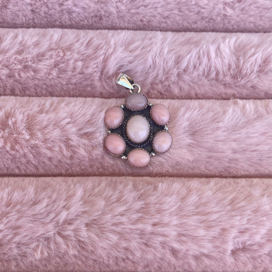 Sterling Silver Pink Opal Pendant