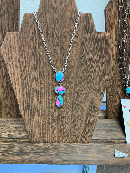 Lariat Cotton Candy Necklace