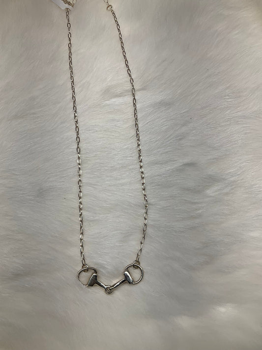 Sterling Silver Snaffle Bit Necklace