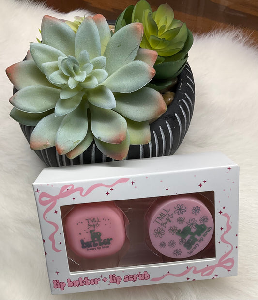 Strawberry Lip Butter & Lip Scrub Kit