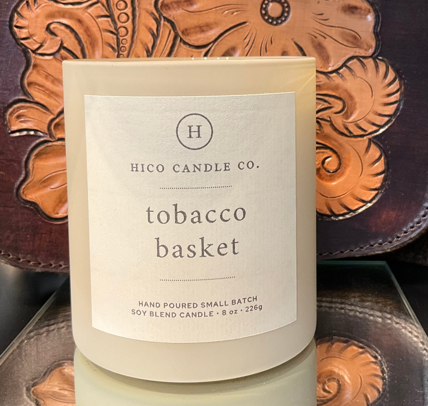 Hico 8 oz Candle Tobacco Basket