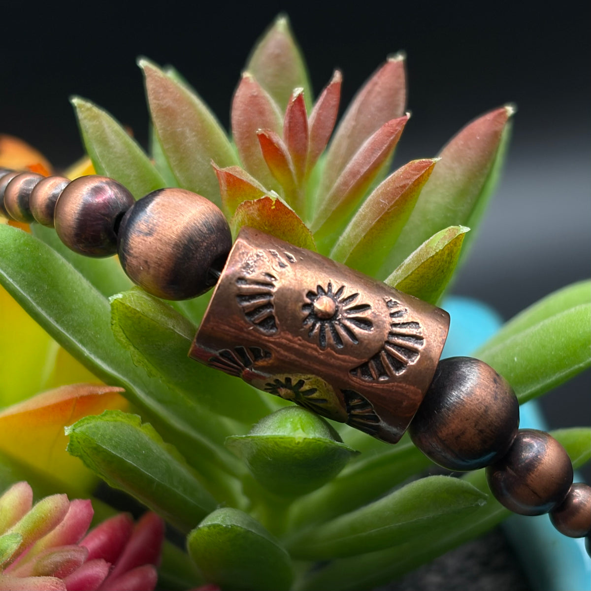 Bronze Pearl and Barrel Bead Necklaces