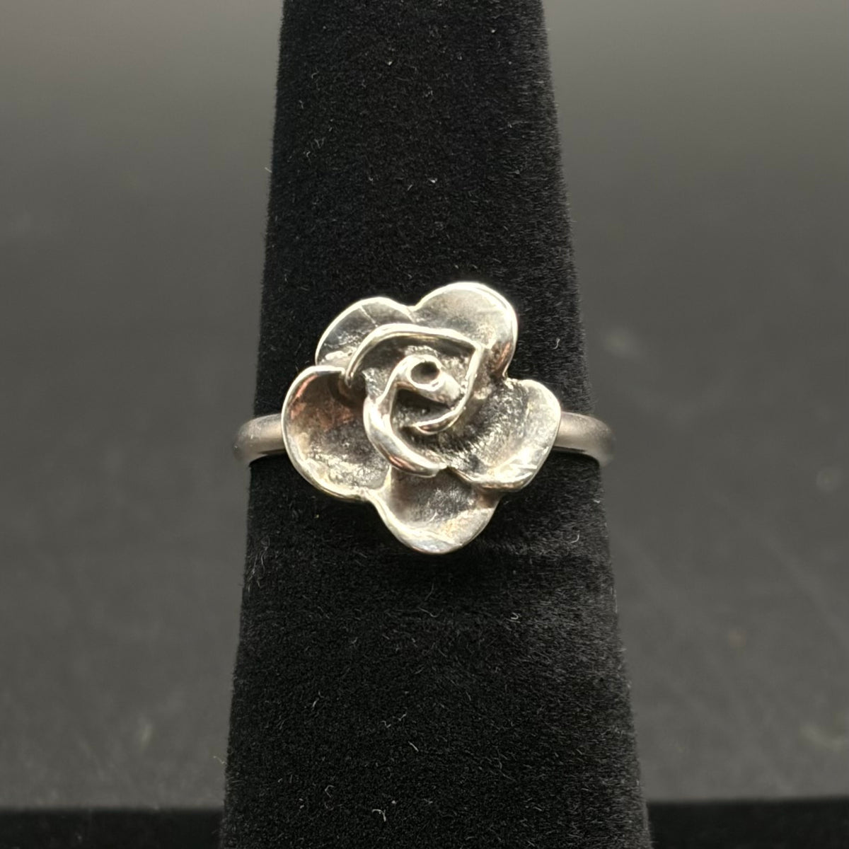 Sterling Silver Rose Ring