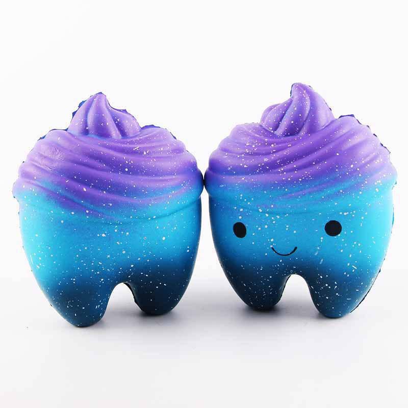 Cute sky Tooth Squishy Squeeze Toy Fidget Toy