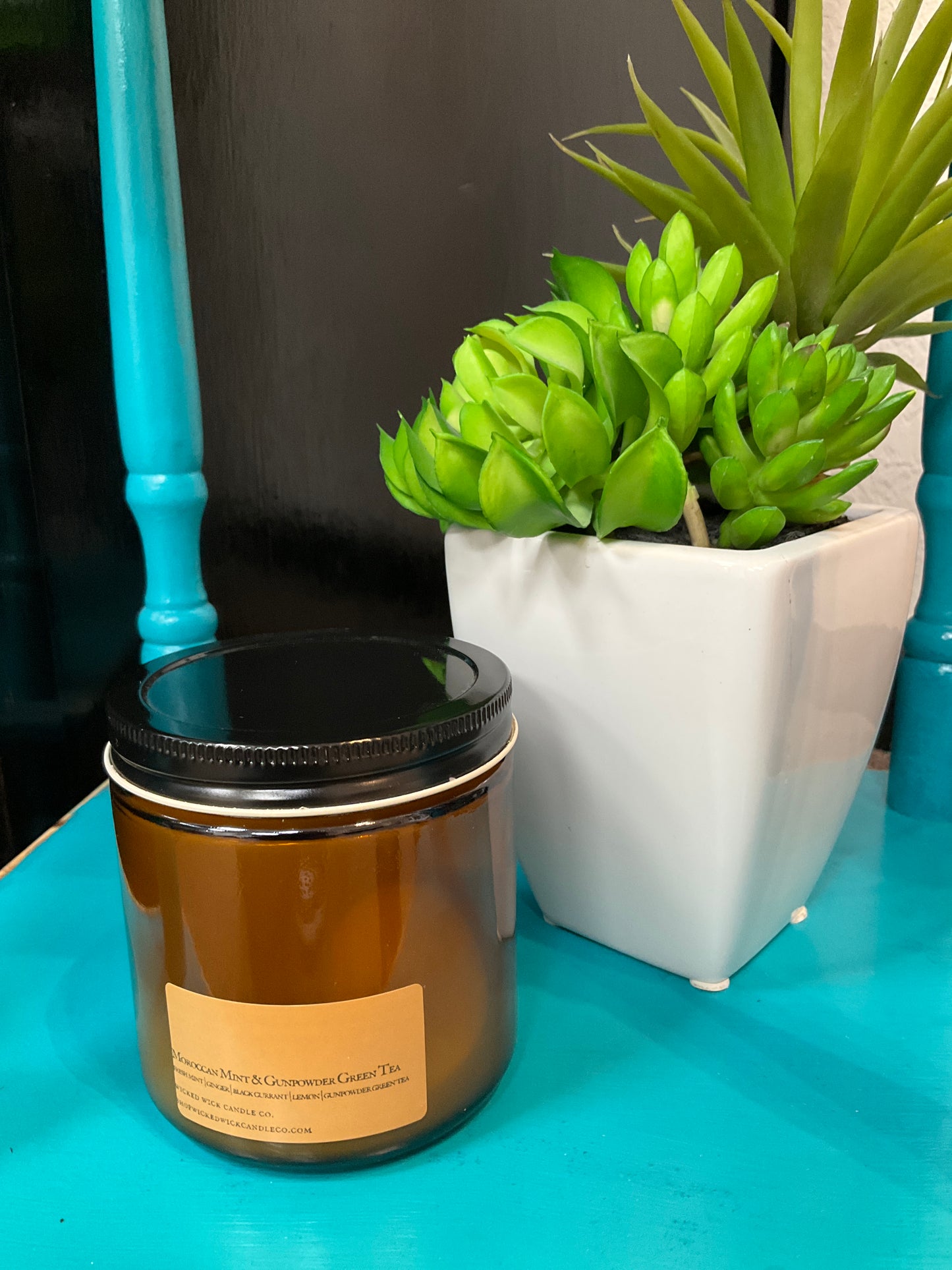 Moroccan Mint & Gunpowder Green Tea 16oz candle