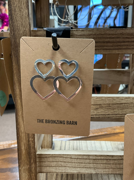 Double Heart Earrings